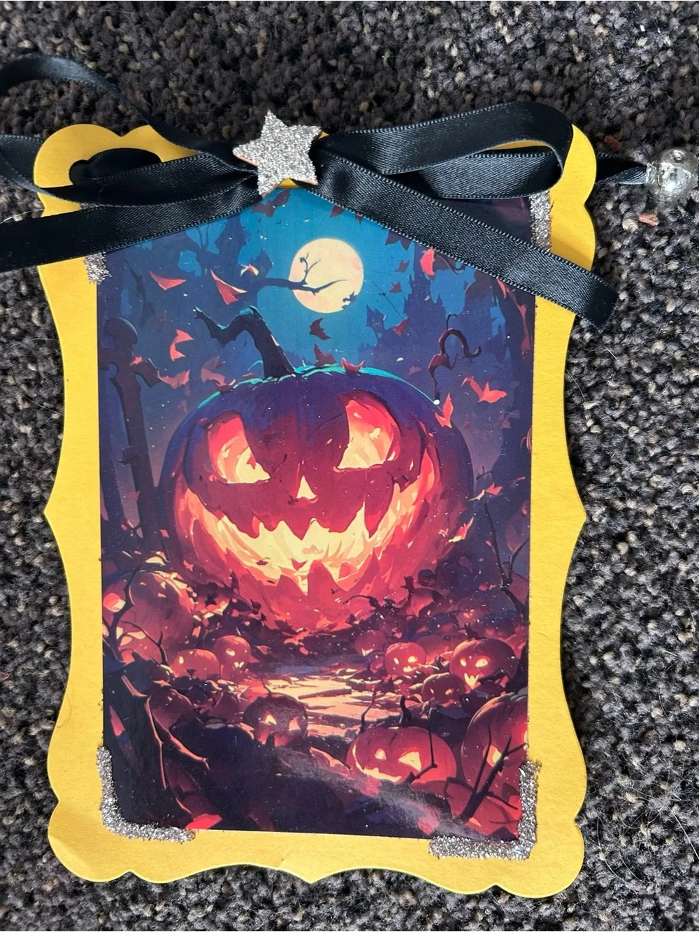 Halloween garland, vintage inspired Holiday postcards